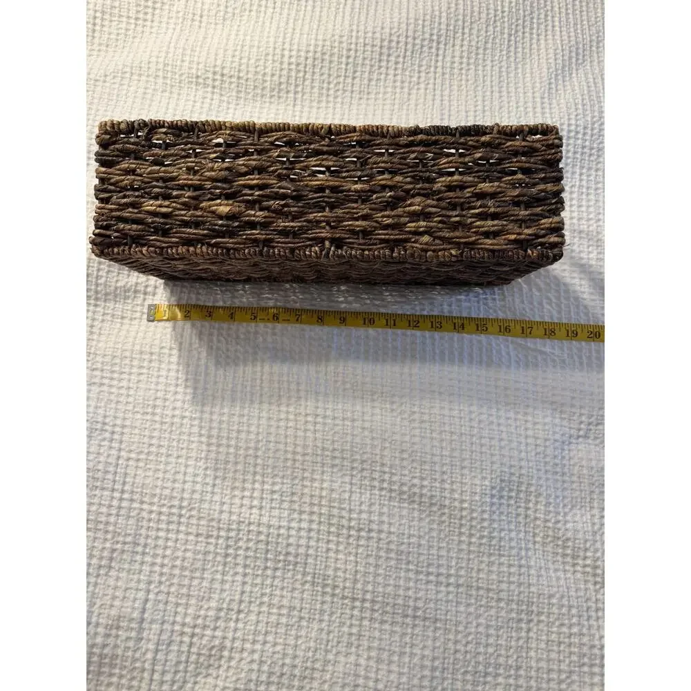 Whicker Straw Basket Brown Home Decor Boho Bohemian Cottagecore